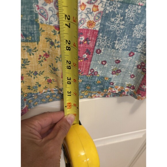 Reyn Spooner Men XL Hawaiian 1/4 Button Shirt Commemorative Classics patch work - Picture 10 of 10